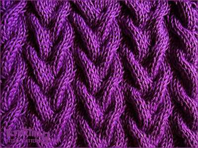 Sand cable knit pattern
