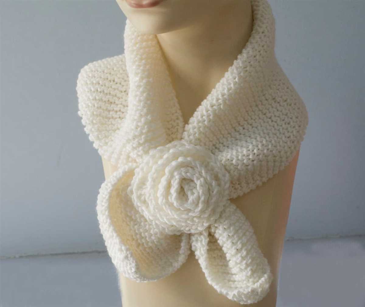 Neck scarf knitting pattern