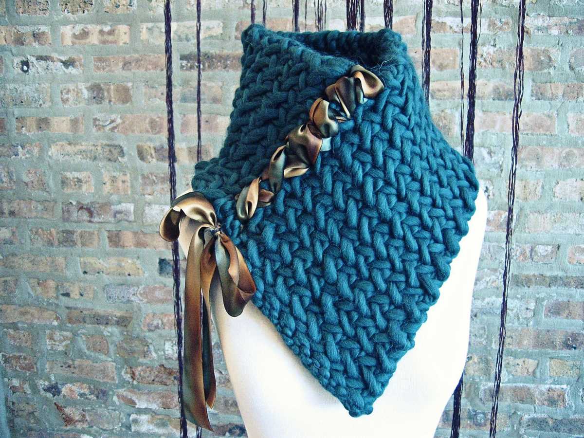 Neck scarf knitting pattern