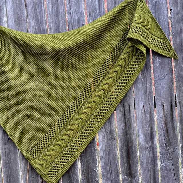 Neck shawl knitting pattern