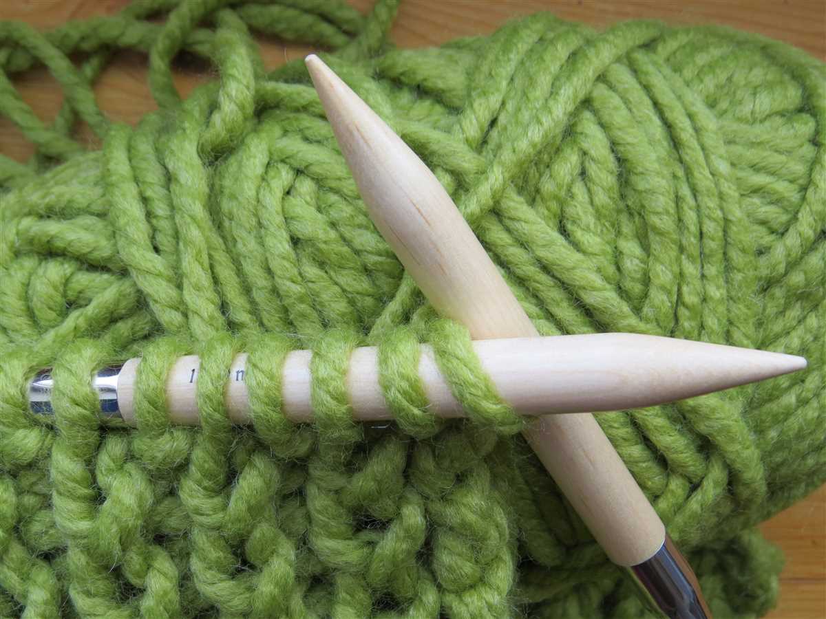 Needle knitting patterns