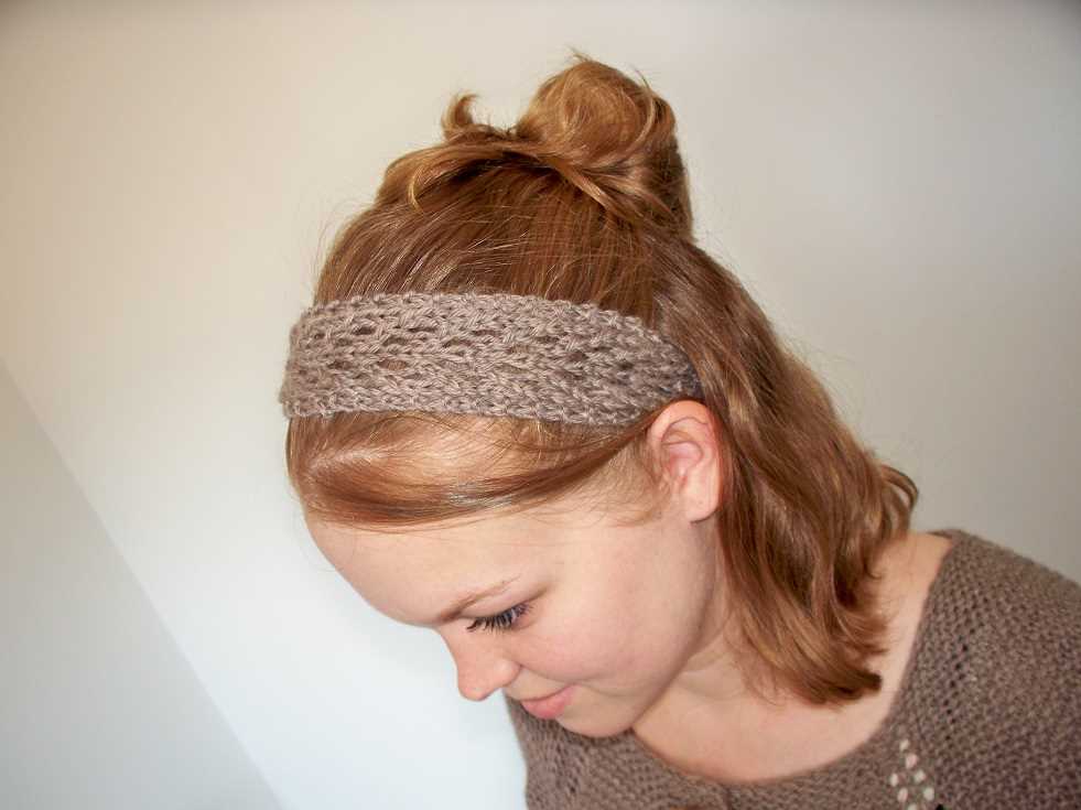 Knitted headband pattern straight needles
