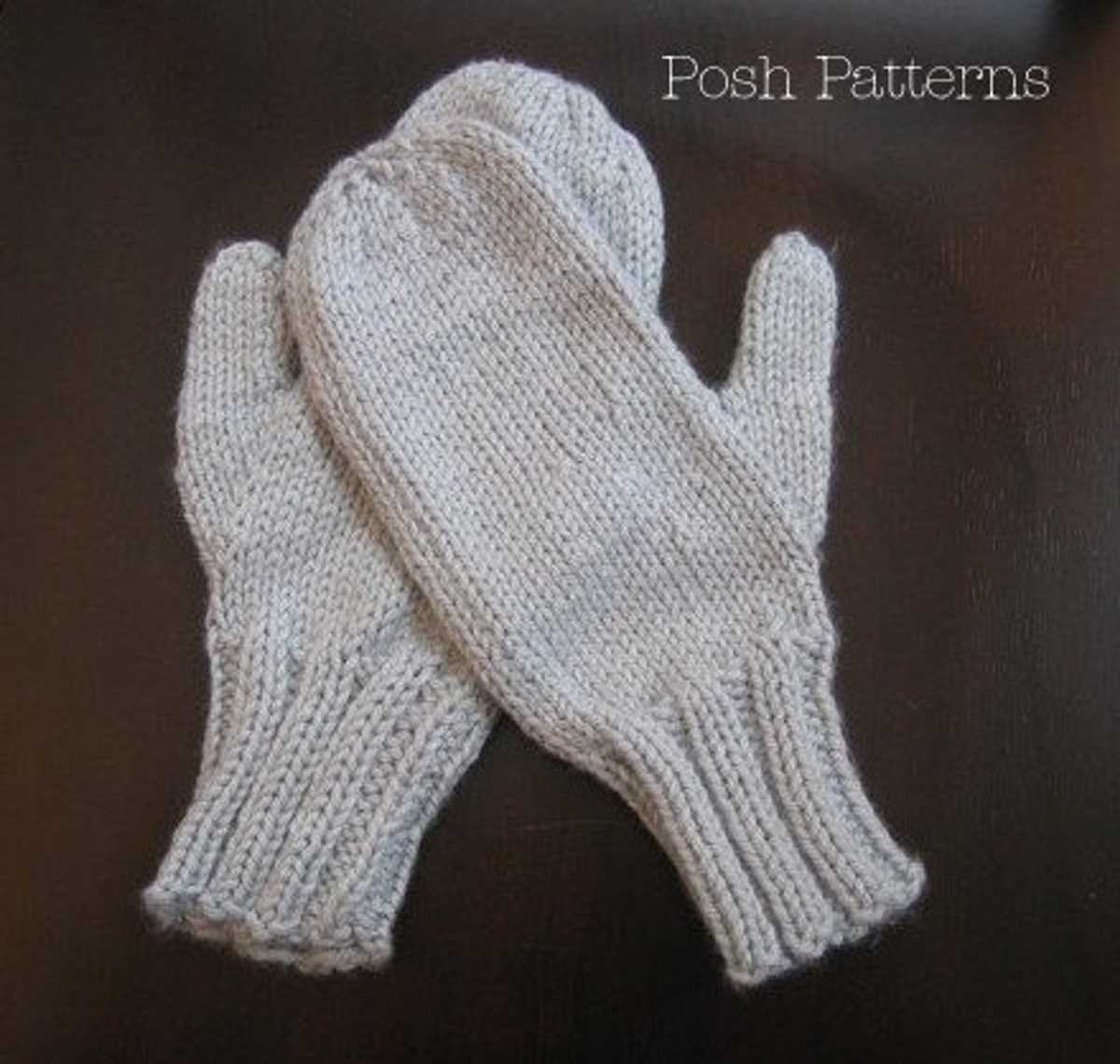 Free easy mitten knitting pattern