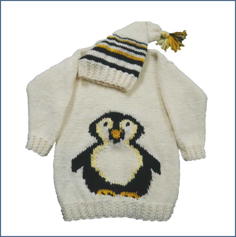 Penguin hat knitting pattern