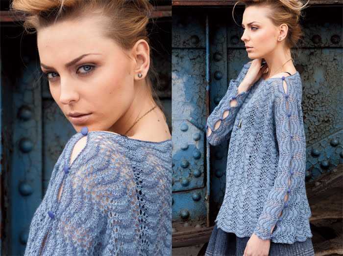 Boat neck top knitting pattern