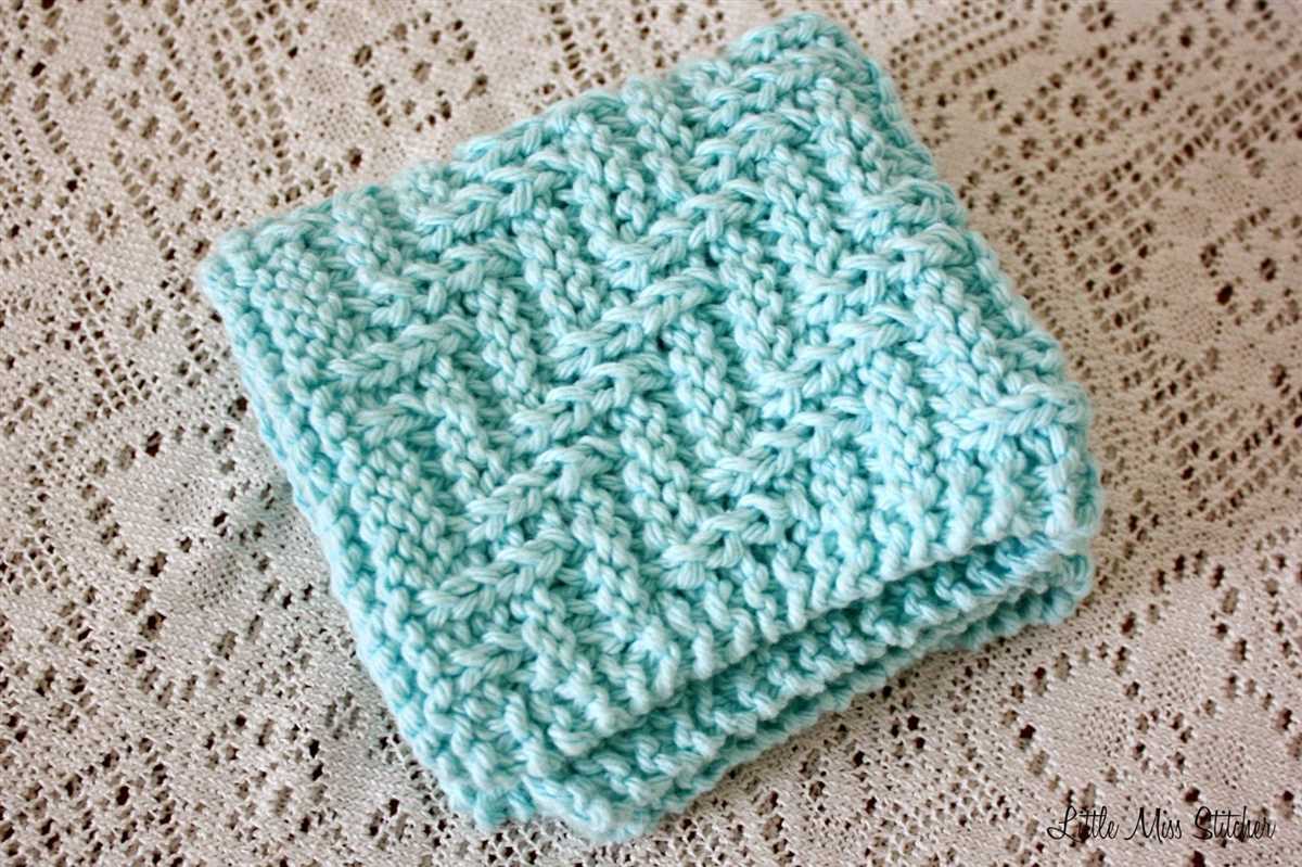 Knitted washcloths pattern