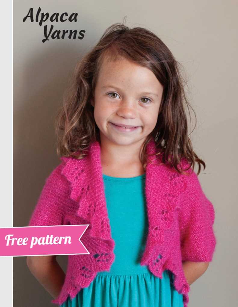 Childs bolero knitting pattern