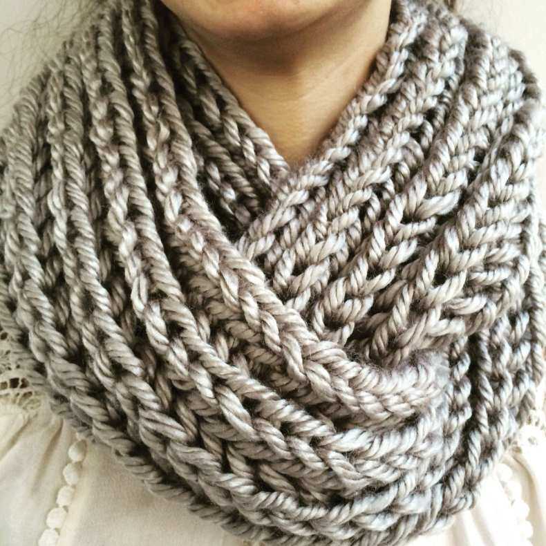 Snood pattern knitting