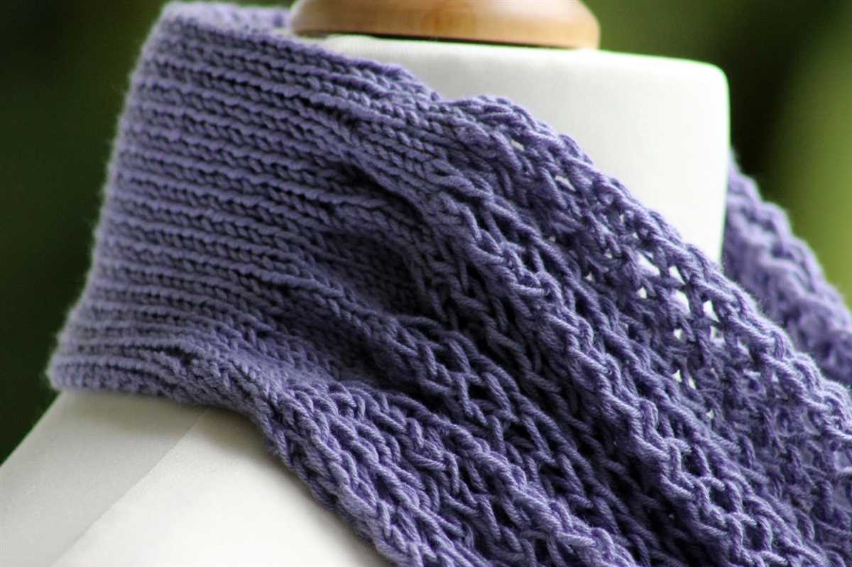 2 hour scarf knitting pattern