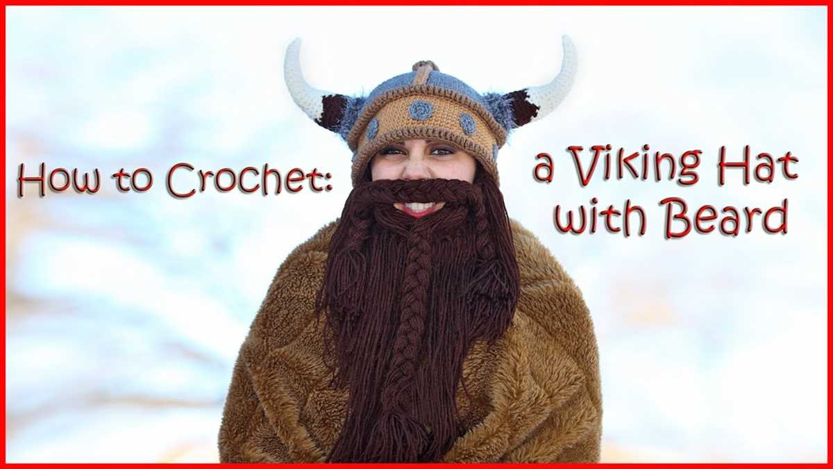 Knitting pattern viking helmet and beard