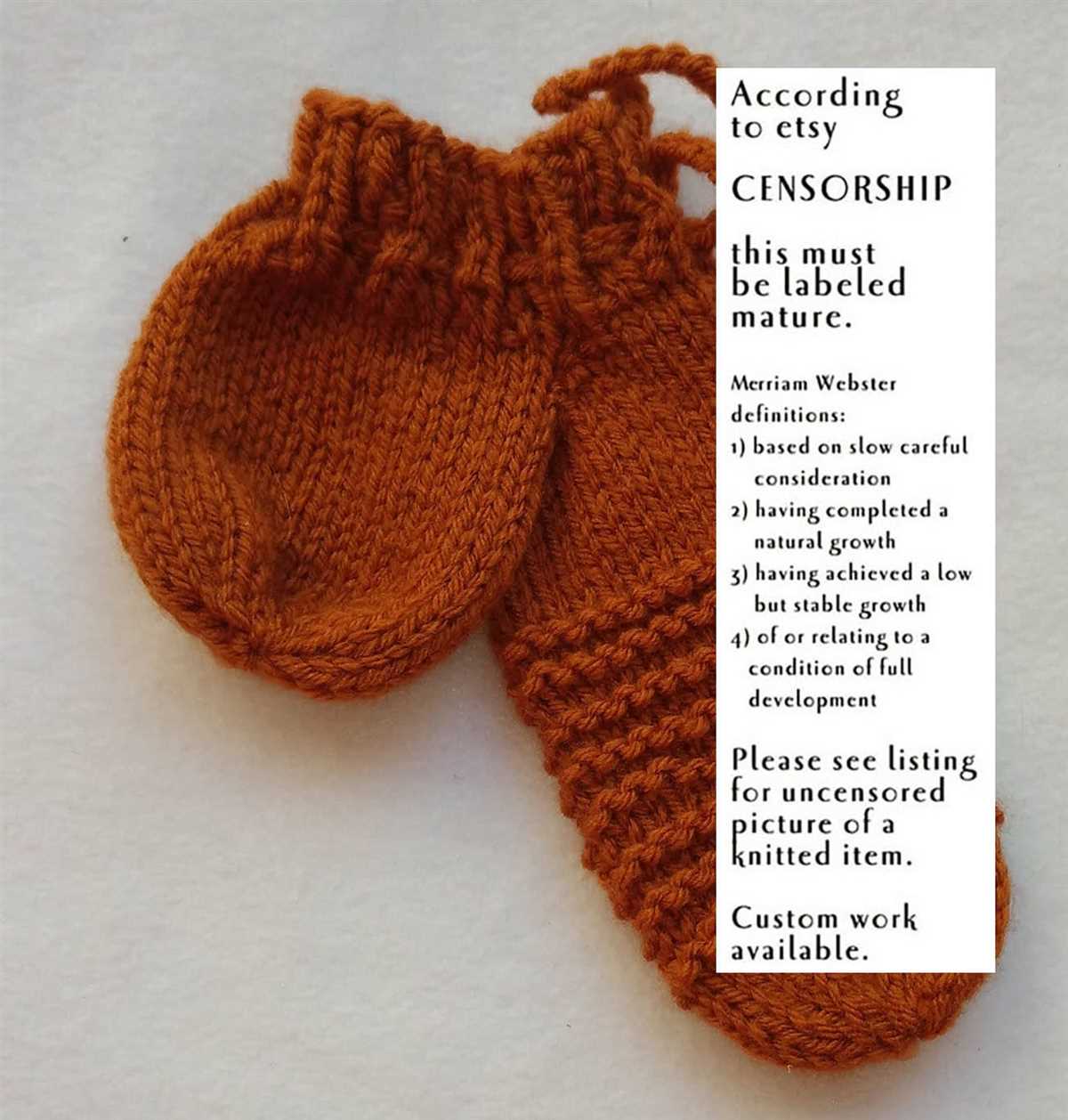 Knitted willy warmer free pattern