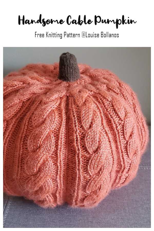 Knitted pumpkins pattern