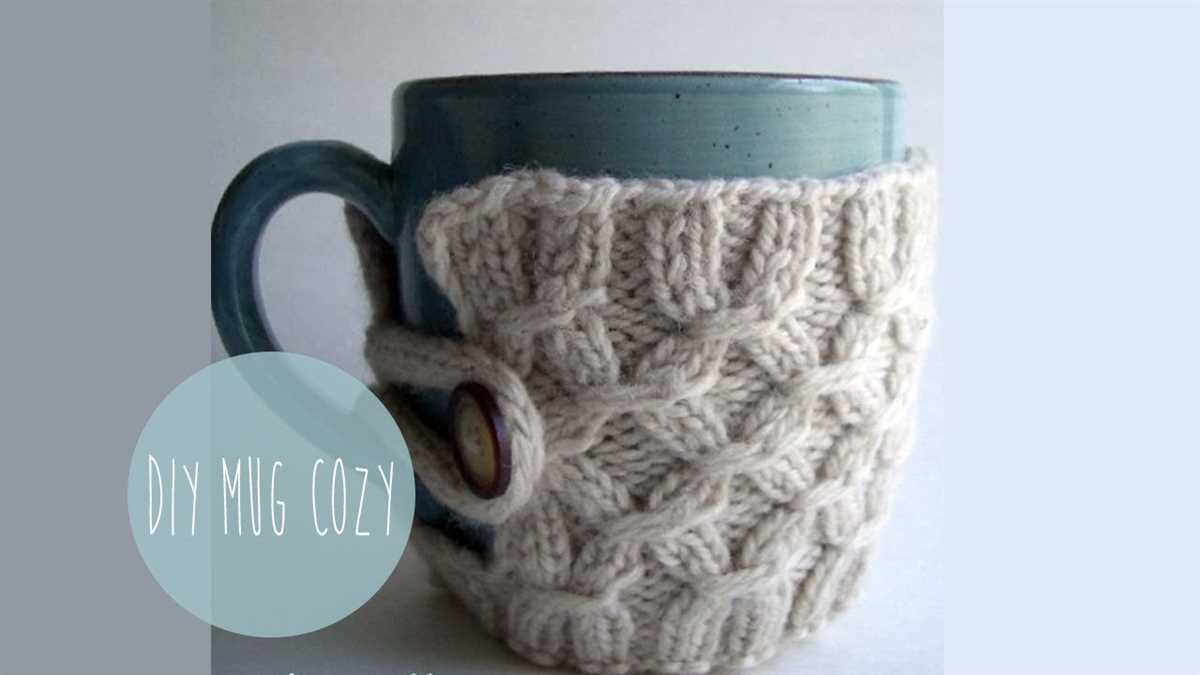 Knit mug cozy pattern