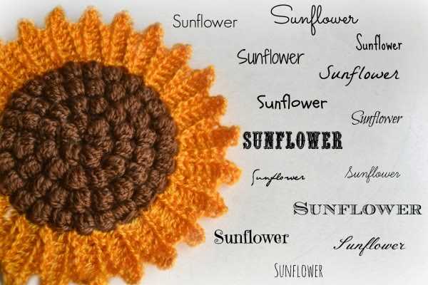 Sunflower knitting pattern free
