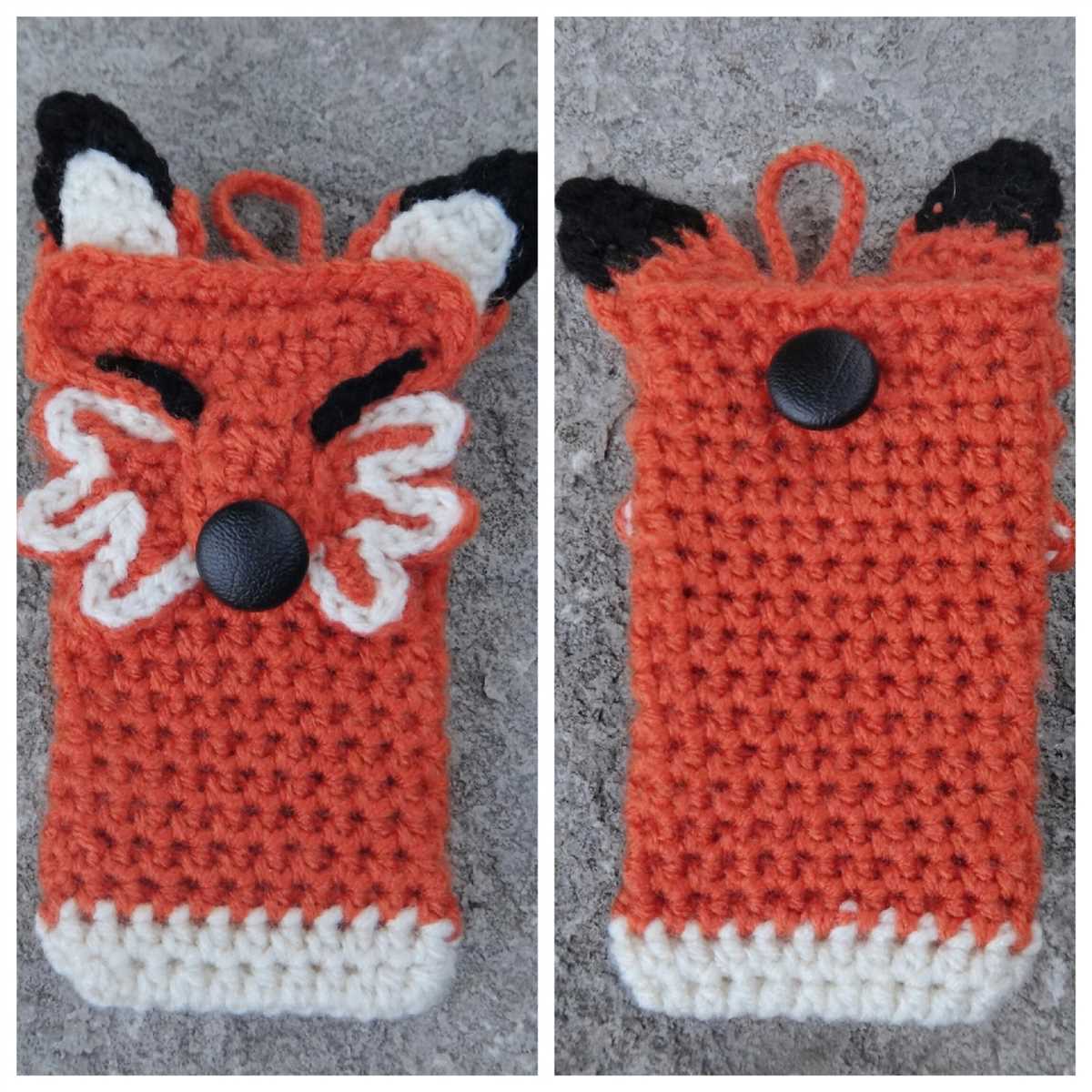 Knitted cell phone cover pattern