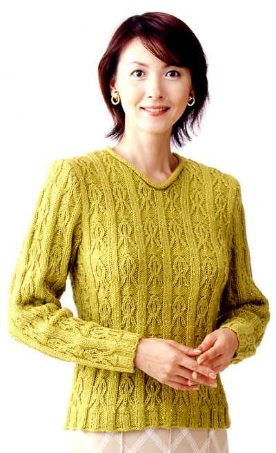 Ladies v neck sweater knitting patterns