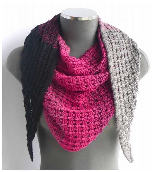 Triangle scarf knitting pattern