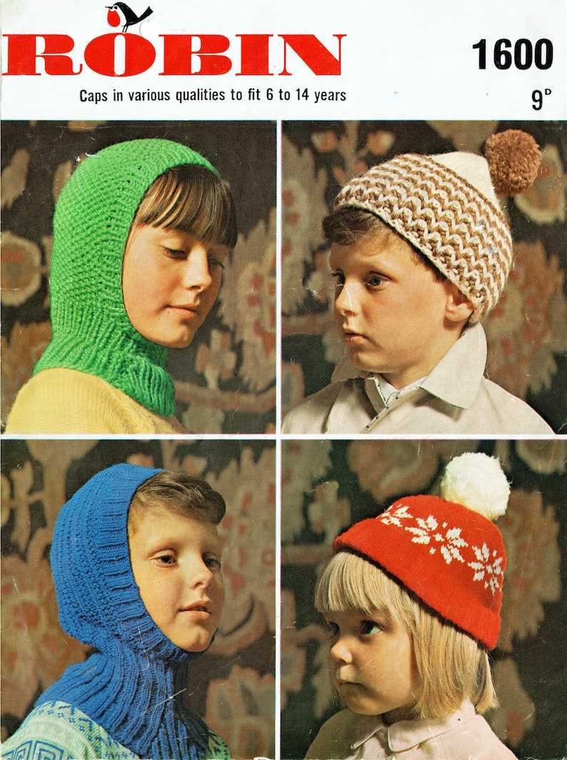 Childrens hats knitting patterns
