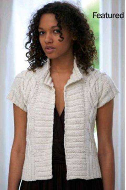 Create your own stylish short sleeve cardigan with this knitting pattern Knitting pattern short sleeve cardigan