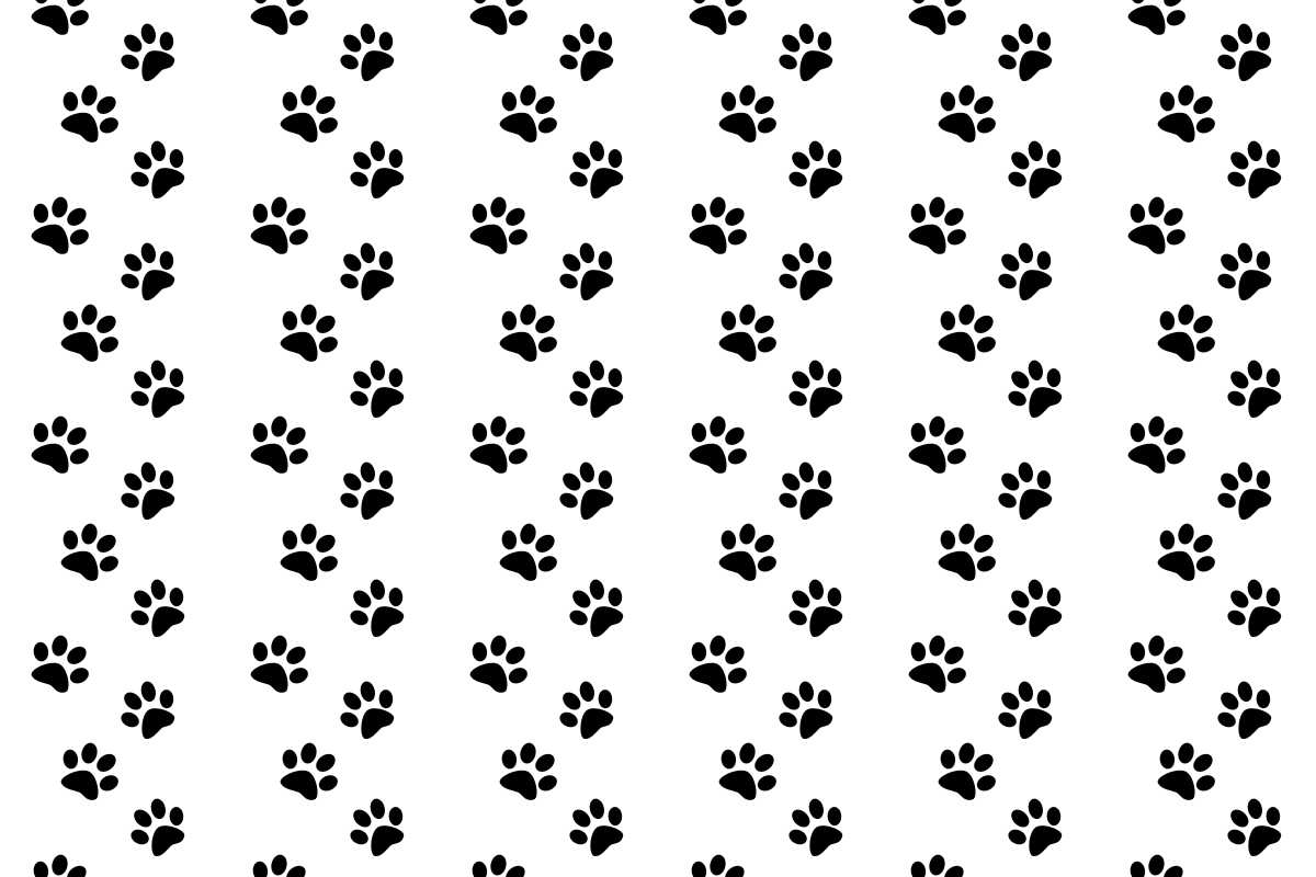 Dog paw knitting pattern