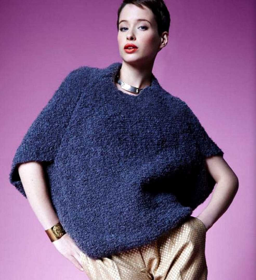 Ruana wrap knitting pattern