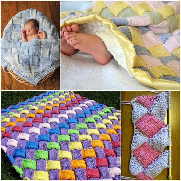 Honeycomb baby blanket knitting pattern