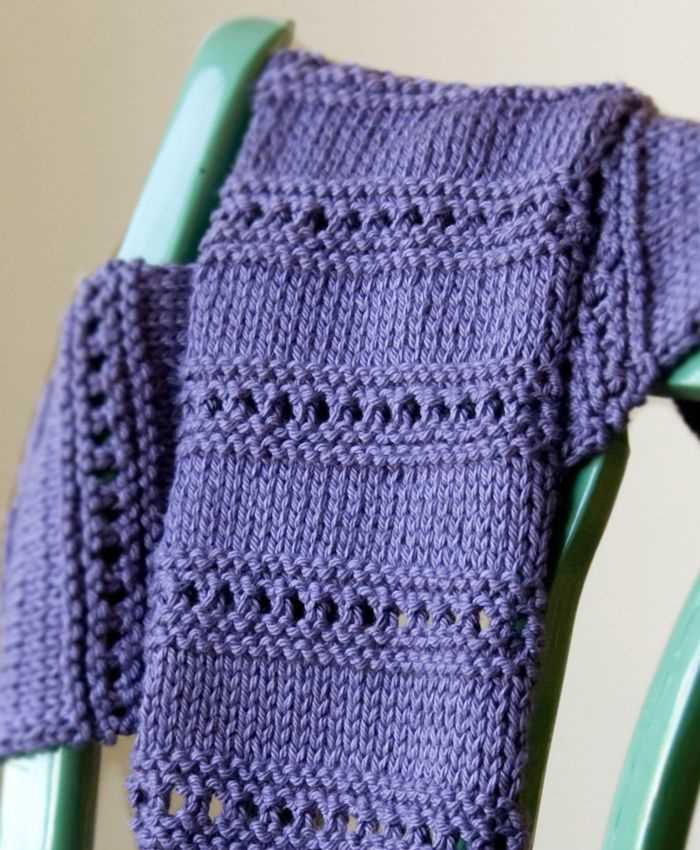 Basic scarf knitting pattern for beginners