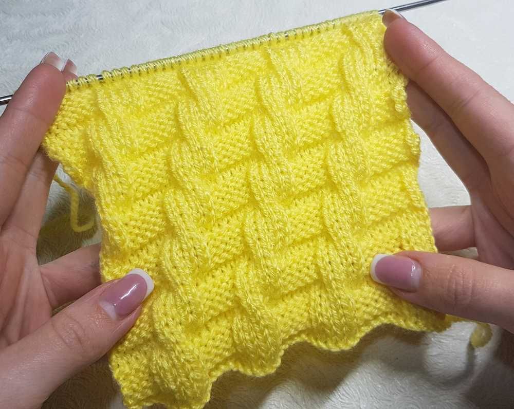 Mock cable knit pattern
