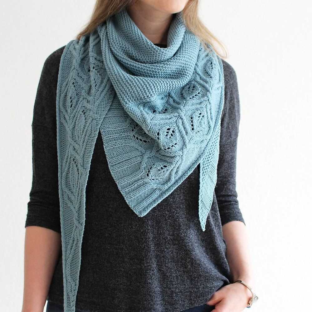 Elegant scarf knitting pattern