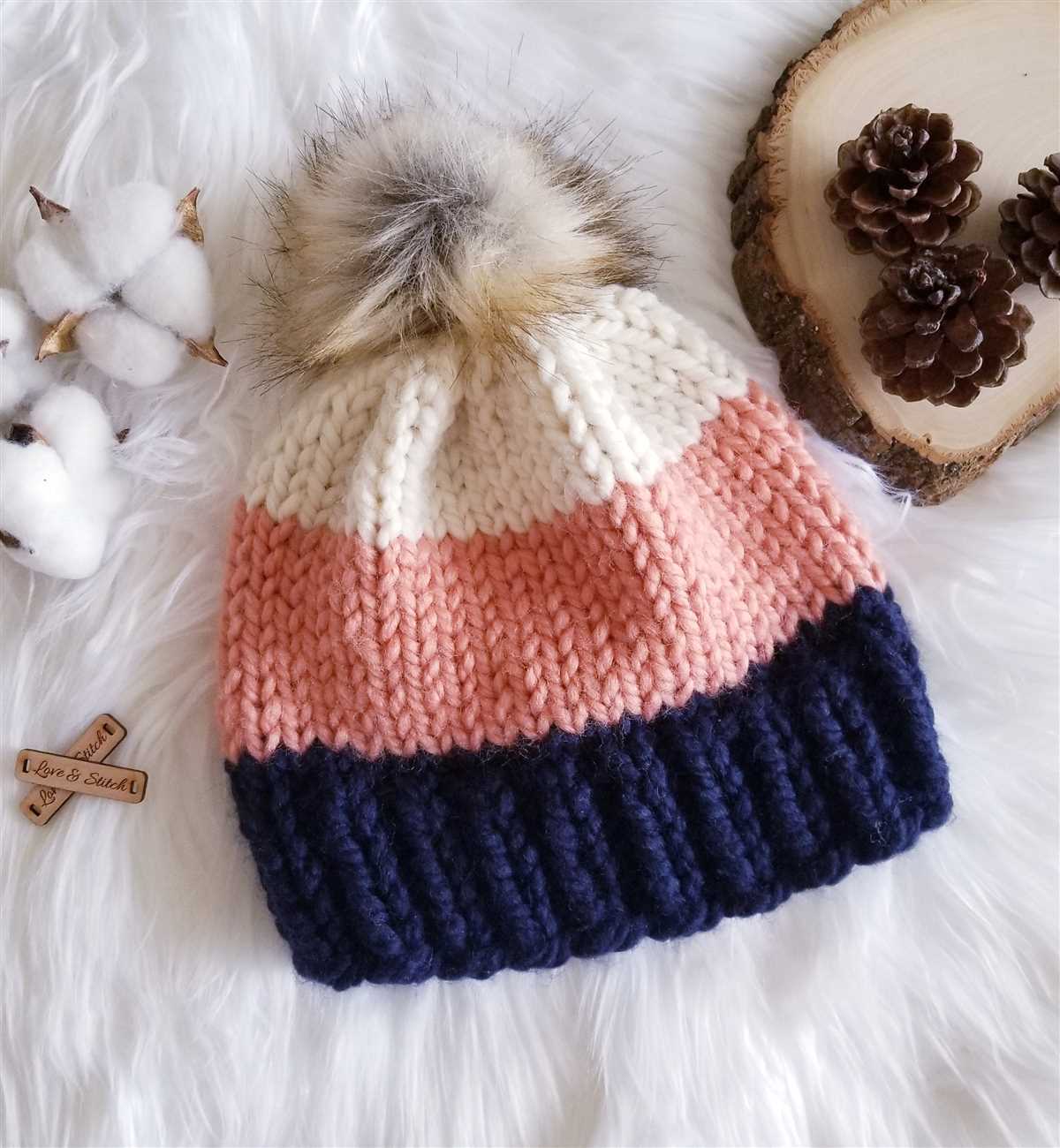 Childs knitted beanie pattern