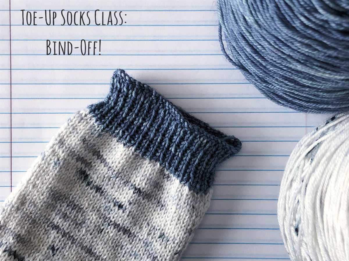 Toe up knit sock pattern