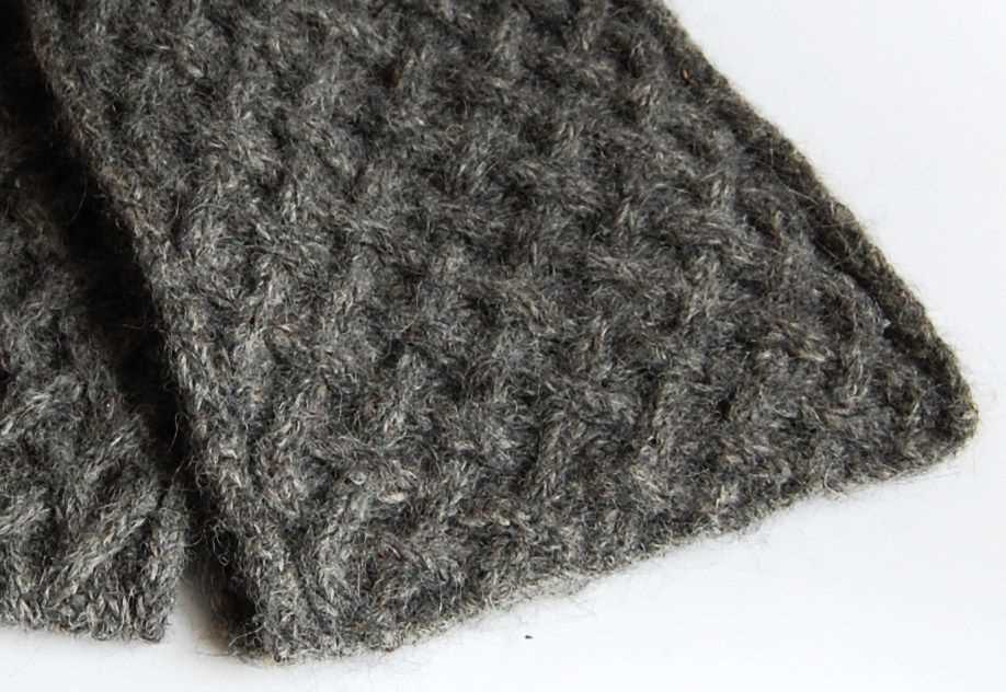 Criss cross knit scarf pattern