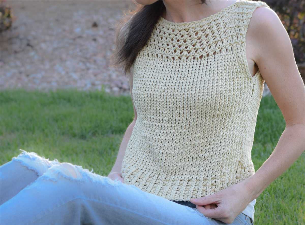 Knit summer top pattern free