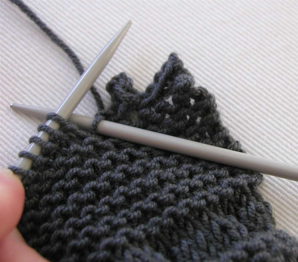 Knitted edge patterns