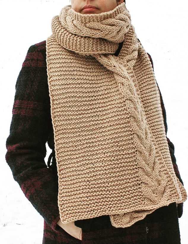Easy aran scarf knitting patterns free