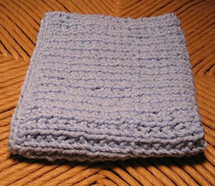 Broken rib knitting pattern