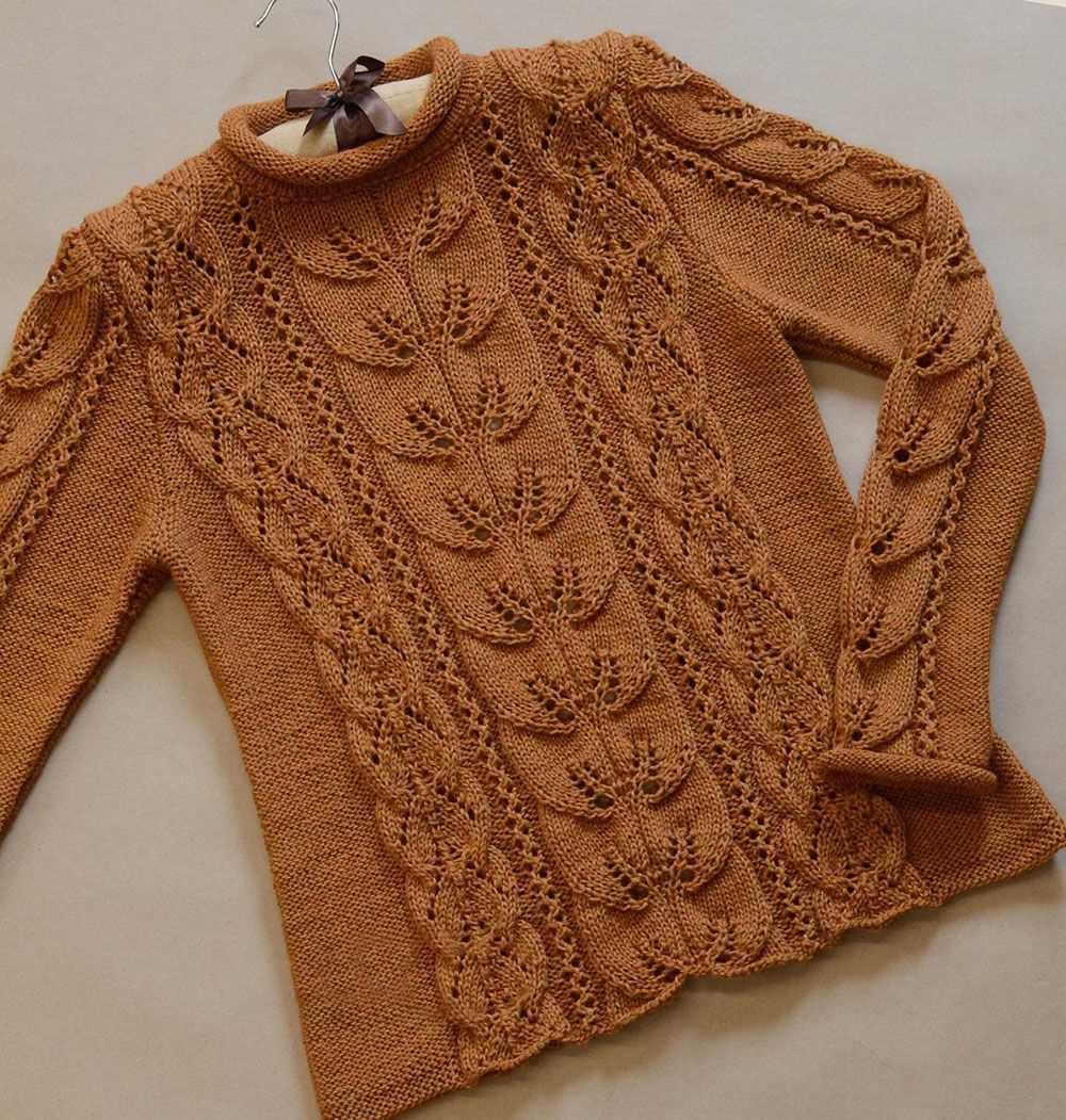 Ladies lace cardigan knitting pattern
