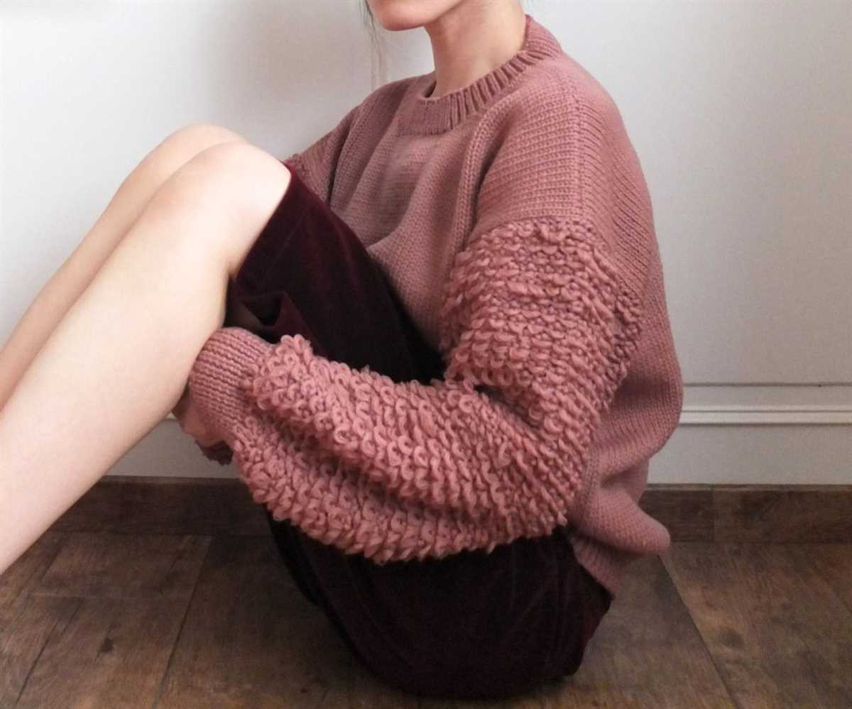 Cropped boxy sweater knitting pattern