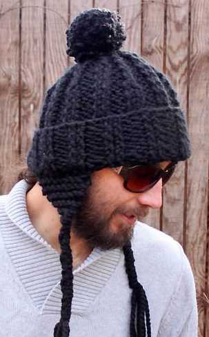 Knitting pattern mens hat bulky yarn
