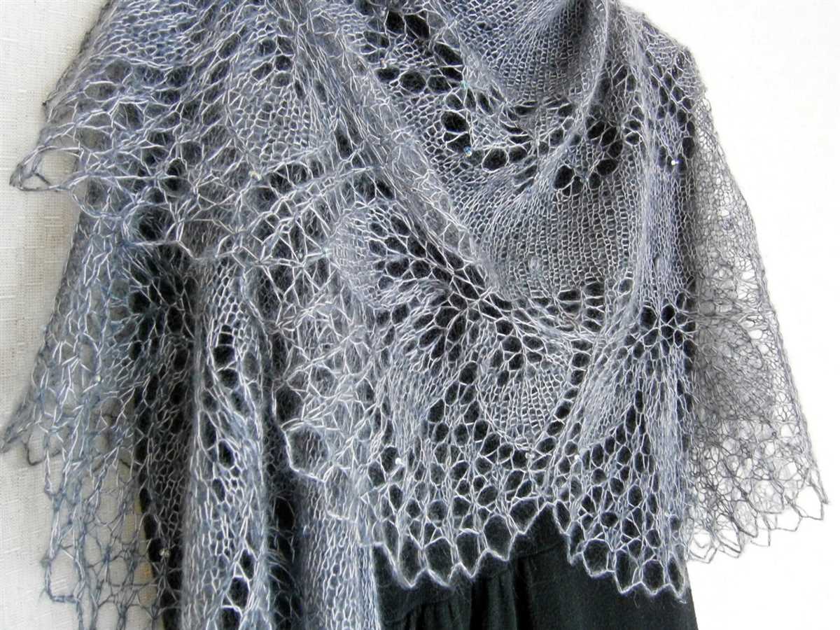 Mohair wrap knitting pattern