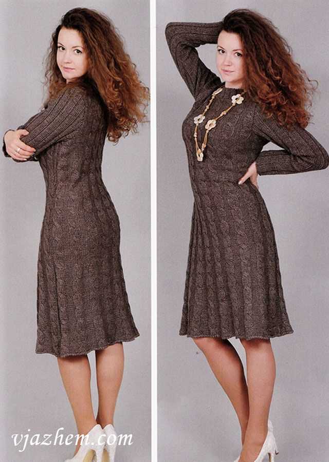 Knit pattern dress