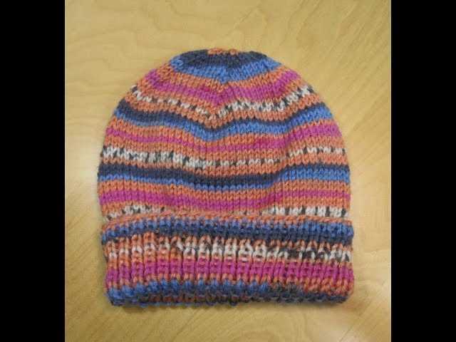 Pattern for knitted hat with circular needles
