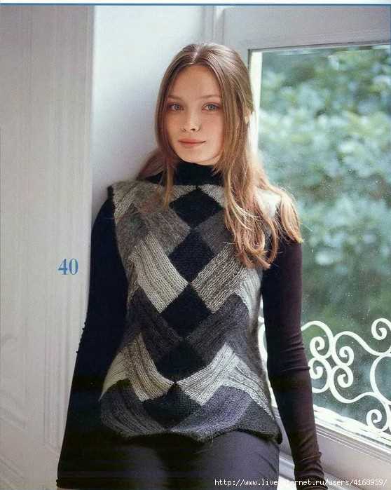 Patchwork jumper knitting pattern