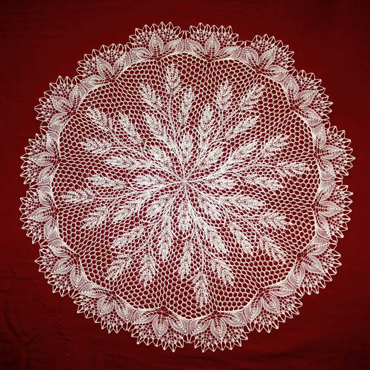 2 needle knitted doily patterns