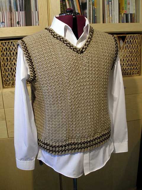 Knitting patterns for men's vests