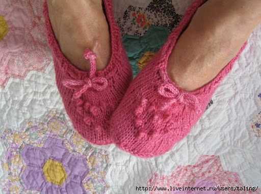 Bed slippers knitting patterns