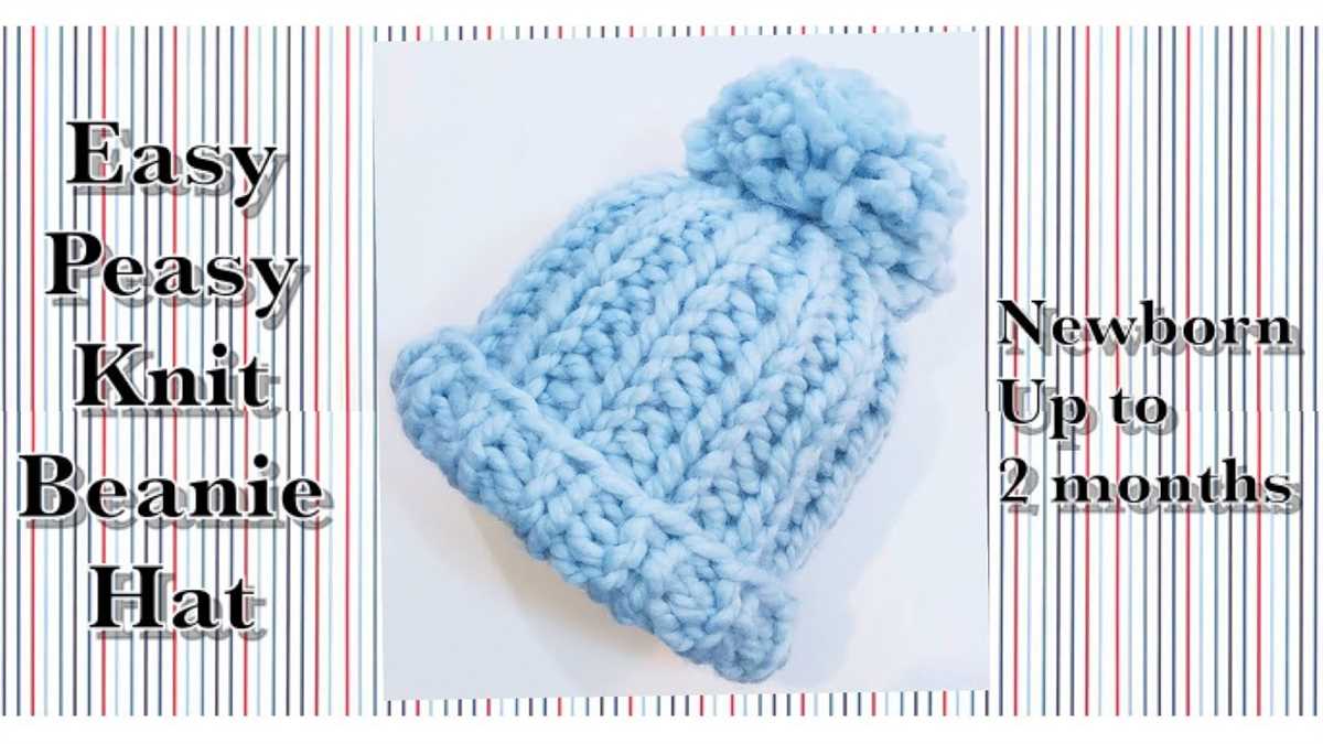 Chunky knit newborn hat pattern