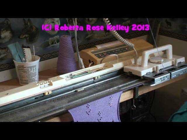 Electronic knitting machine patterns