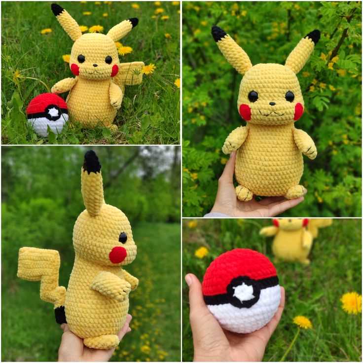 Pikachu knitting pattern