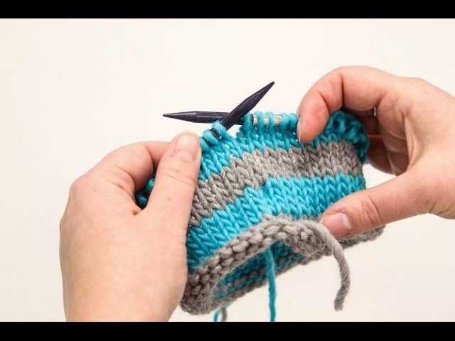 How to knit color patterns